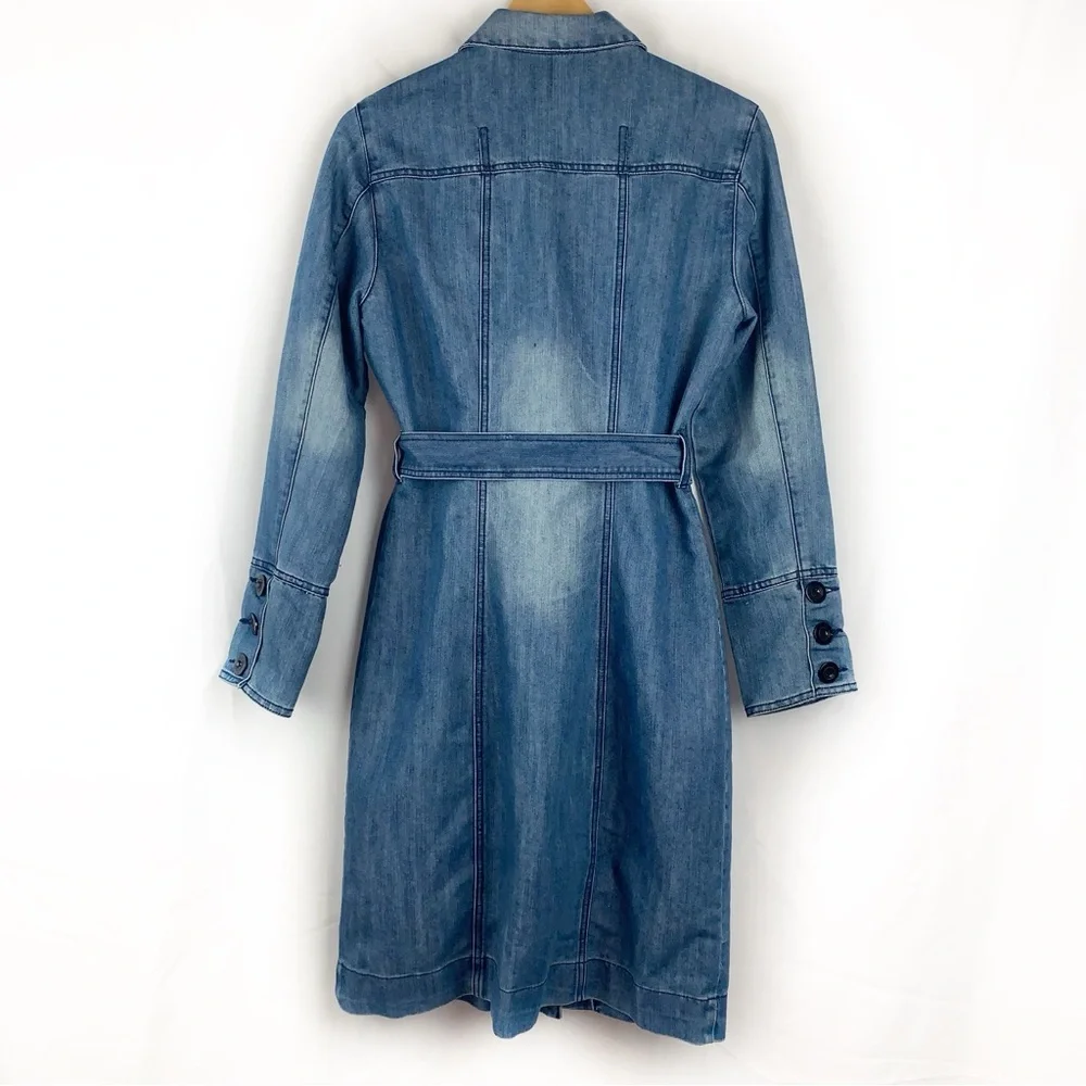 Bisou Bisou Button Front Denim Midi Dress - Picture 4 of 7